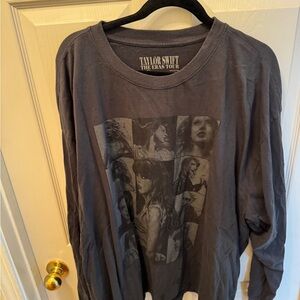 Taylor Swift The Eras Tour Black Long Sleeve Shirt